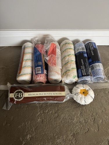 Paint roller sleeves new and